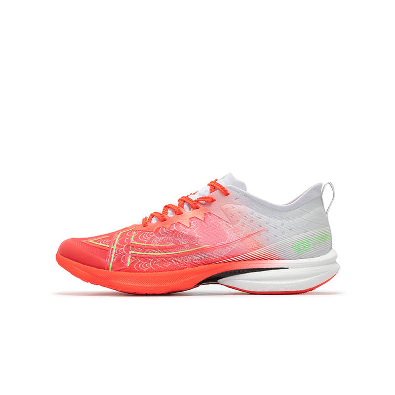 XTEP 100 2.0 ELITE Cushioning Rebound Support Abrasion Resistant Low top Running Shoes Laser Red Xtep White Teenagers