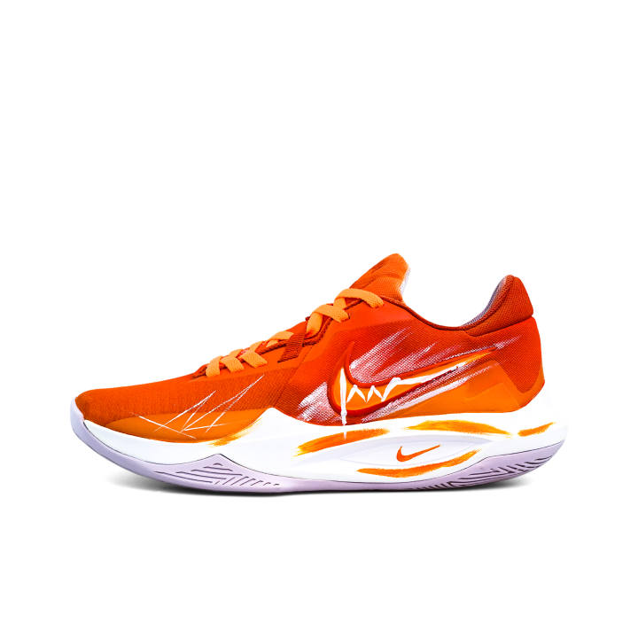 Nike Nike Precision 6 Cushioning Coverage Abrasion Resistant Lightweight Slip Resistant Low top Basketball Shoes Men's
