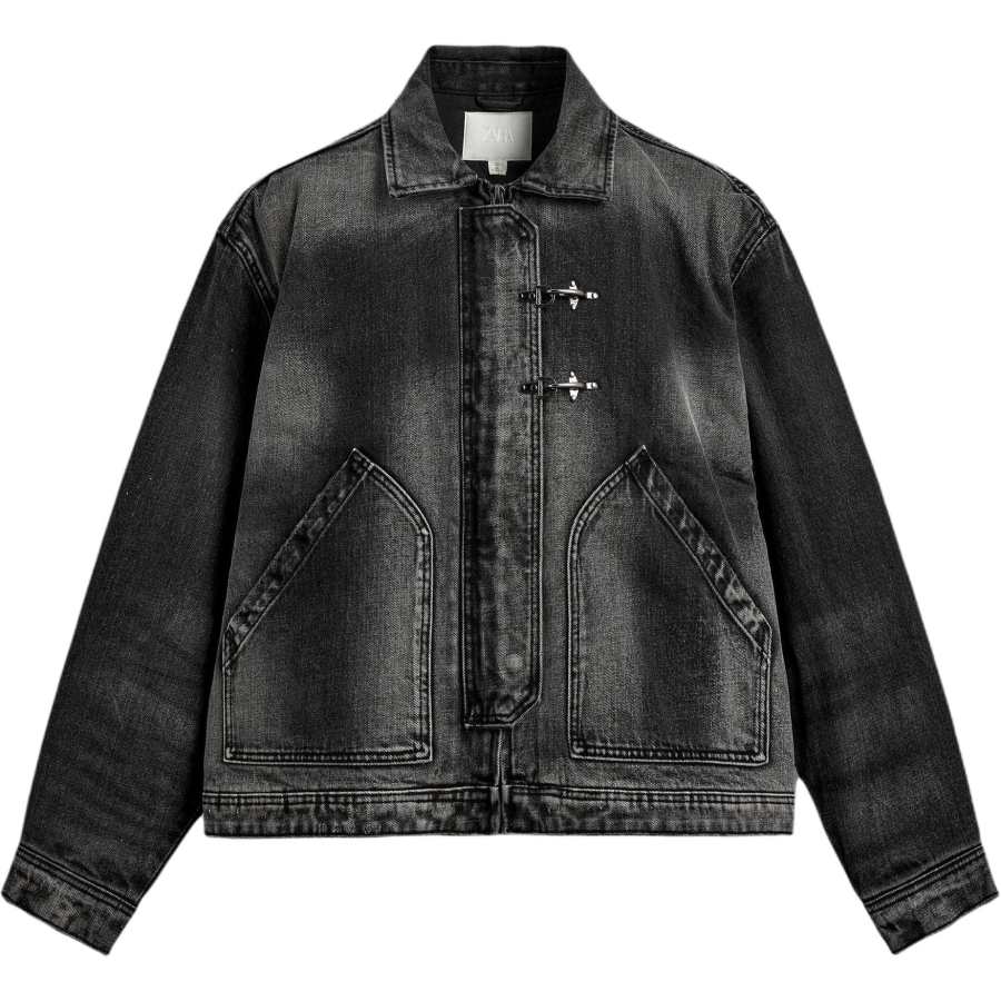 ZARA ZARA Puffer Jackets Unisex Carbon Lapel Moderate