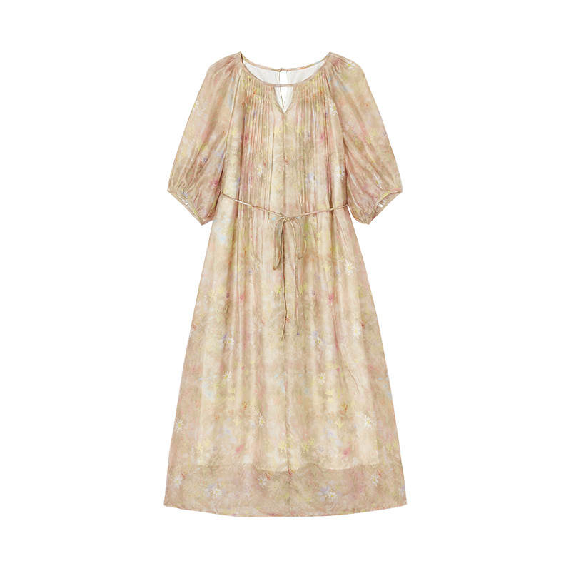XIANGYING Short Sleeved Dress Women's