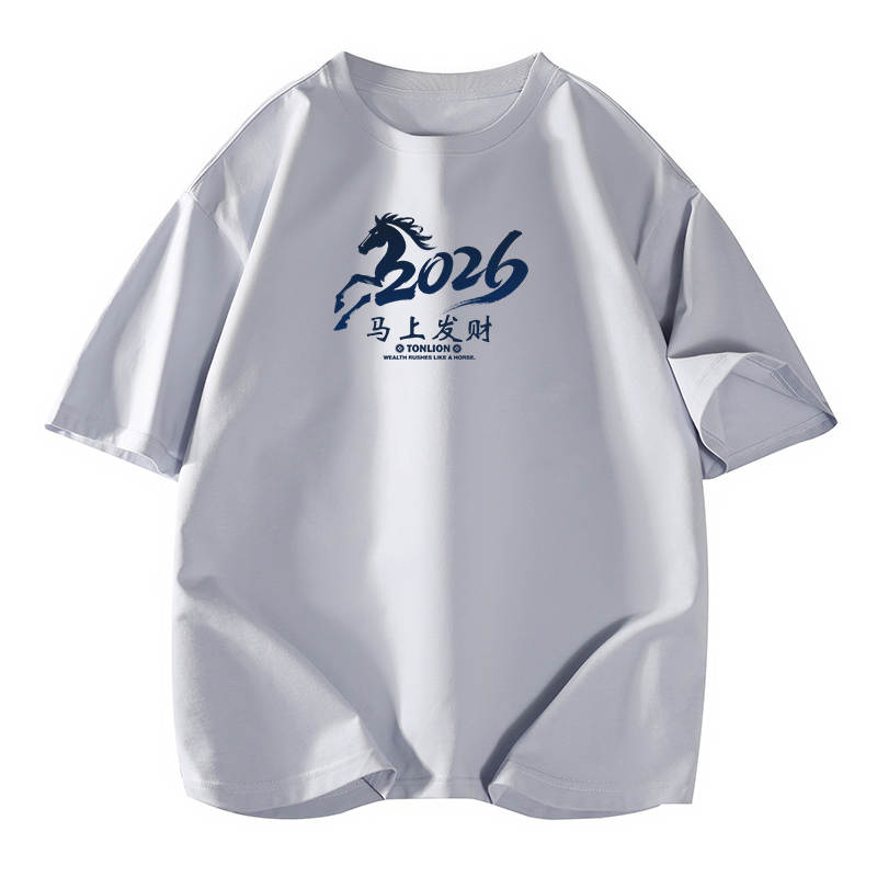 Tonlion T Shirts Unisex Crew Neck Moderate Straight Fit