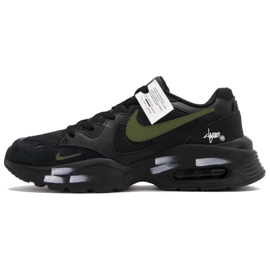 Nike Nike Air Max Fusion Low top Running Shoes Men's Black White Green