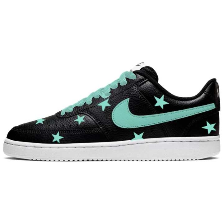 Nike Nike Court Vision 1 Star Green Low top Skateboard Shoes Men's Black Pink