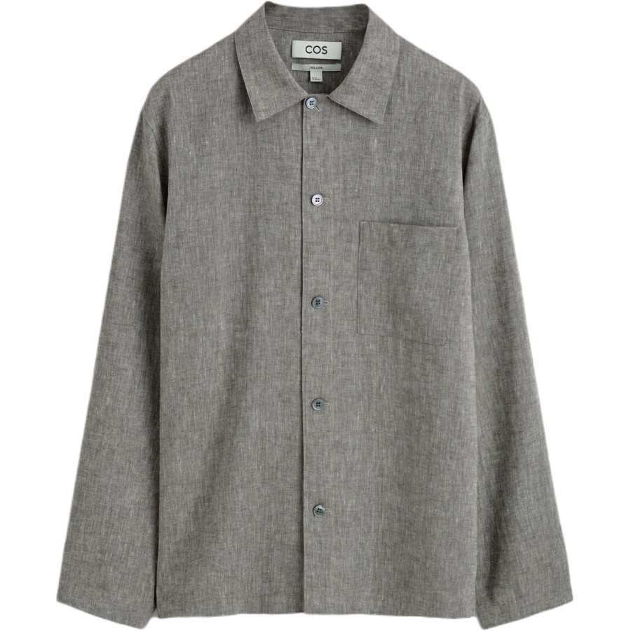 COS COS Shirts Men's Brown Lapel Moderate