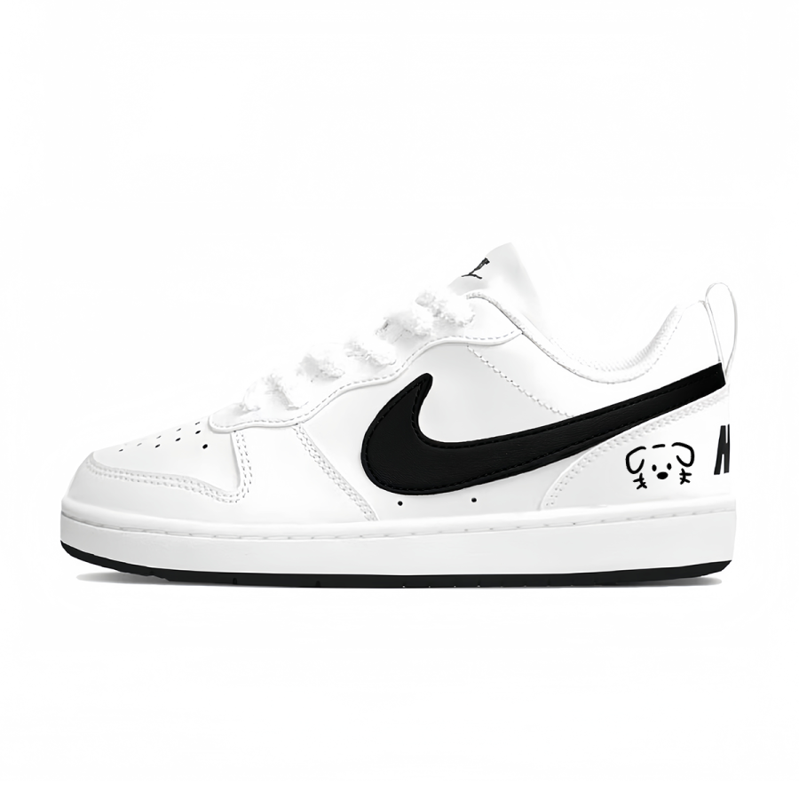 Nike Nike Court Borough Slip Resistant, Abrasion Resistant, Lightweight, Breathable Low top Skateboard Shoes Unisex Black