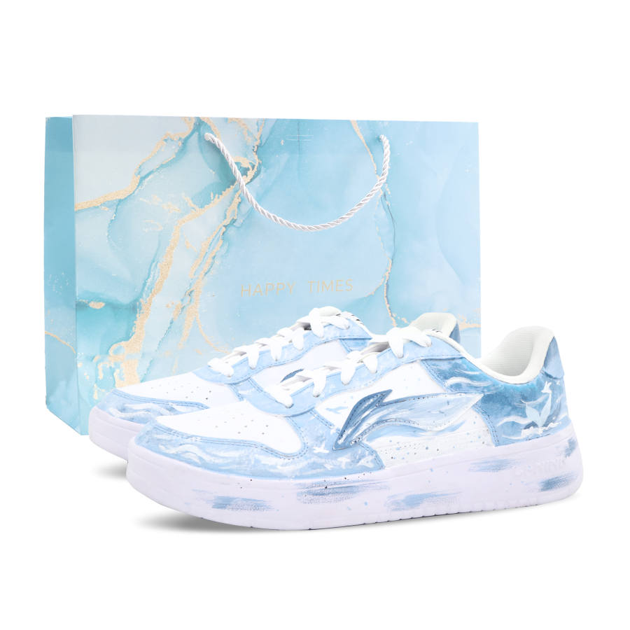 Li-Ning Li Ning Floating Boat Blue Whale Dream, Shopping Bag Cushioning Abrasion Resistant Slip Resistant Low top