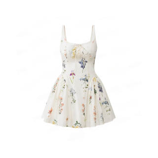 TUSHIFEI Slip Dresses Women's Square Collar Moderate Short