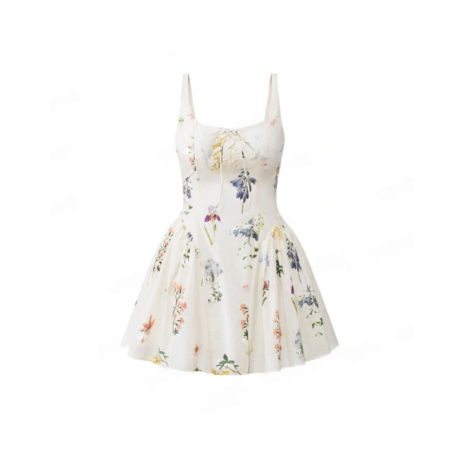 TUSHIFEI Slip Dresses Women's Square Collar Moderate Short