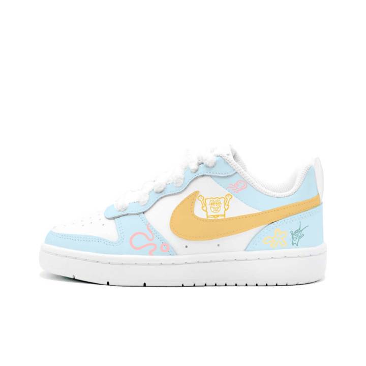 Nike Nike Court Borough 2 Cute Bubble Light Travel, Kung Fu Rabbit Leather Cushioning Abrasion Resistant Slip Resistant