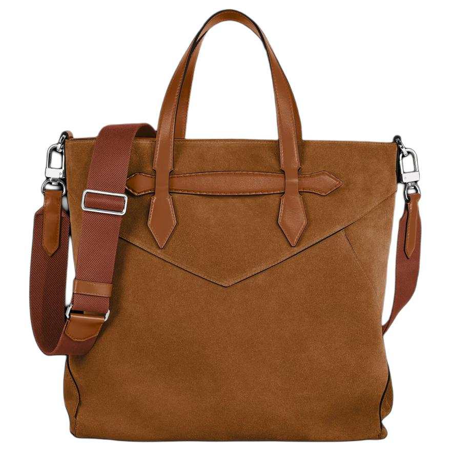MONTBLANC Leather Shoulder Bag, Handbag Men's Caramel
