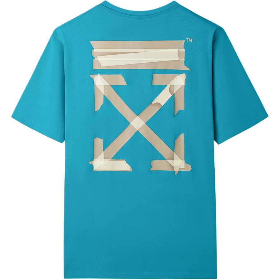 OFF-WHITE OFF WHITE SS20 T Shirt Men's Blue