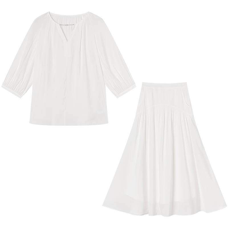 XIANGYING Shirt Matching Set Women's