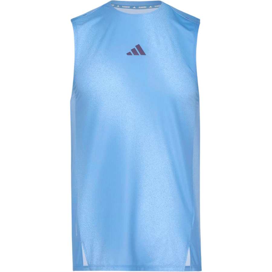Adidas Adidas Running Tank Tops Men's White/Smoke Blue