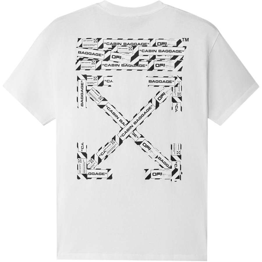 OFF-WHITE OFF WHITE Oversized Fit Airport Tape T Shirt