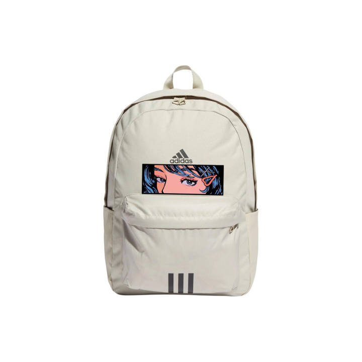 Adidas Adidas Recycled Polyester Backpack Regular Unisex Light Gray & Black
