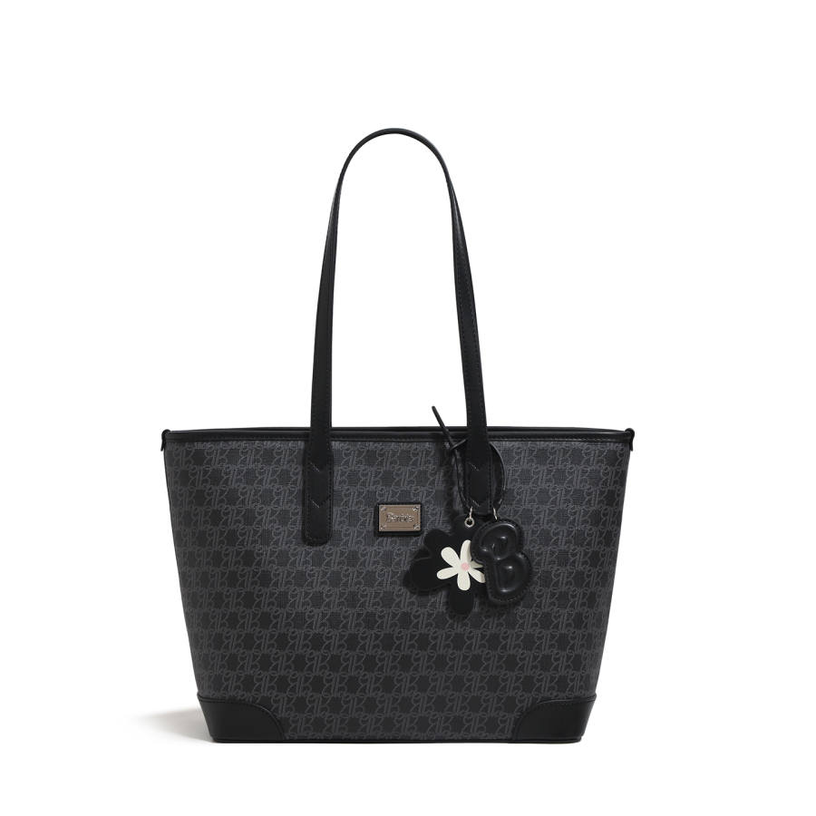 Barbie Synthetic Leather Shoulder Bag Regular Women's Black