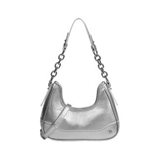 Juju Jimmy Pu Shoulder Bag, Crossbody Bag Women's Silver