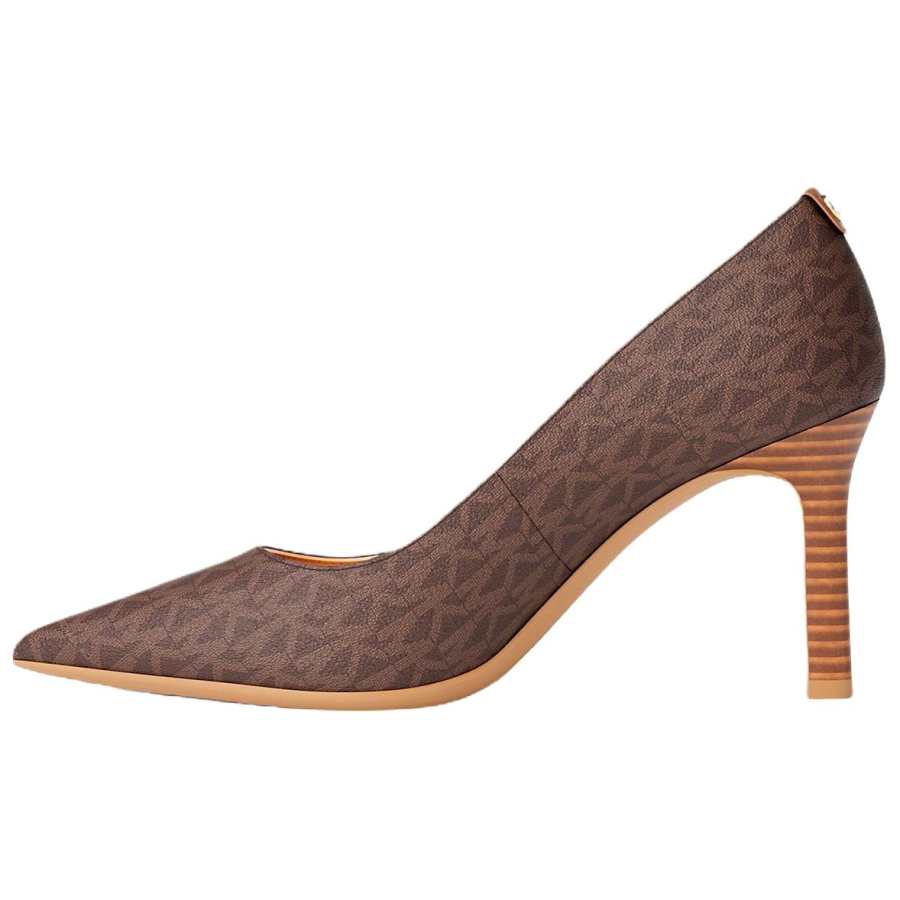 MICHAEL KORS Willa Slim Heel High Heels 8.2cm Women's Brown