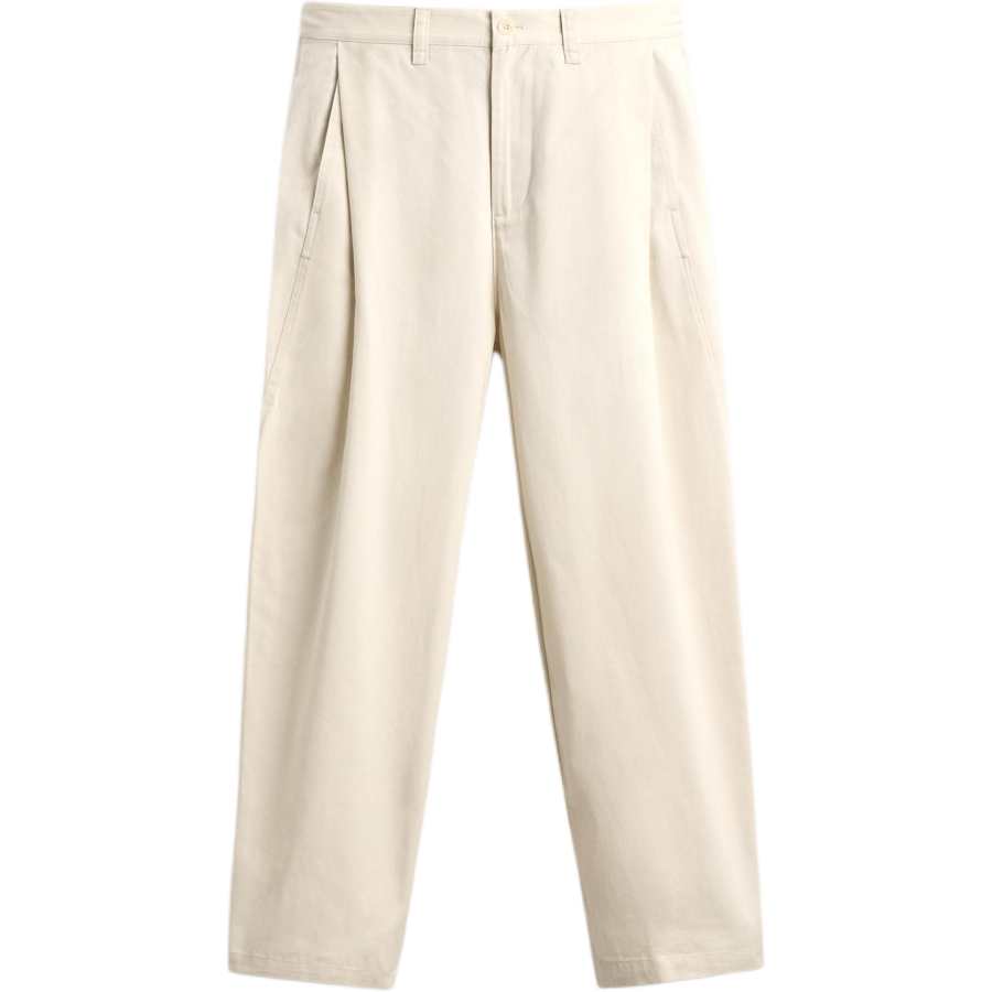 ZARA Casual Pants Unisex White Moderate Straight Fit Pants