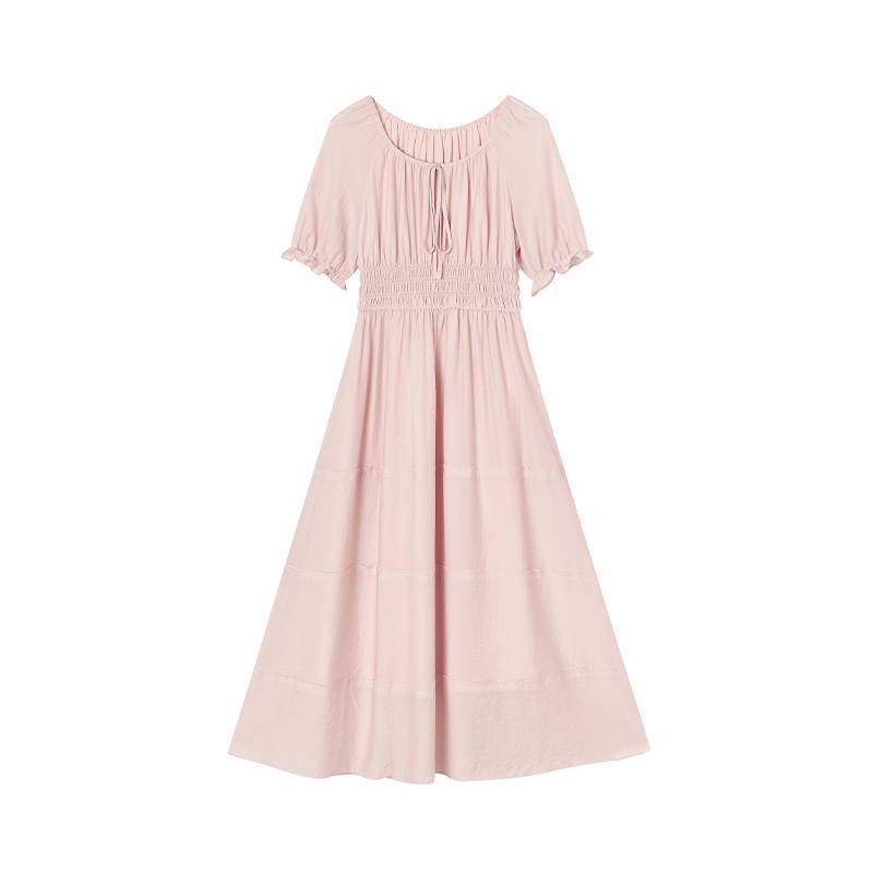 XIANGYING Short Sleeved Dress Women's