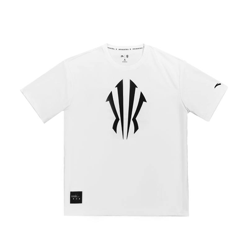 Anta Basketball Collection T Shirt Unisex Vanilla White