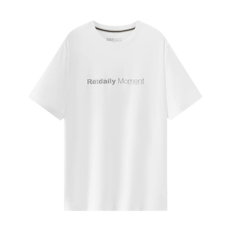 Semir Mall Same Style Men's Clothing T Shirts Men's Crew Neck Moderate Straight Fit