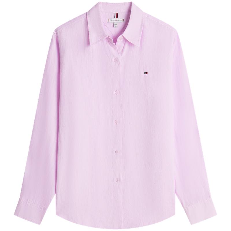 Tommy Hilfiger Shirts Women's Light Pink VQU Lapel