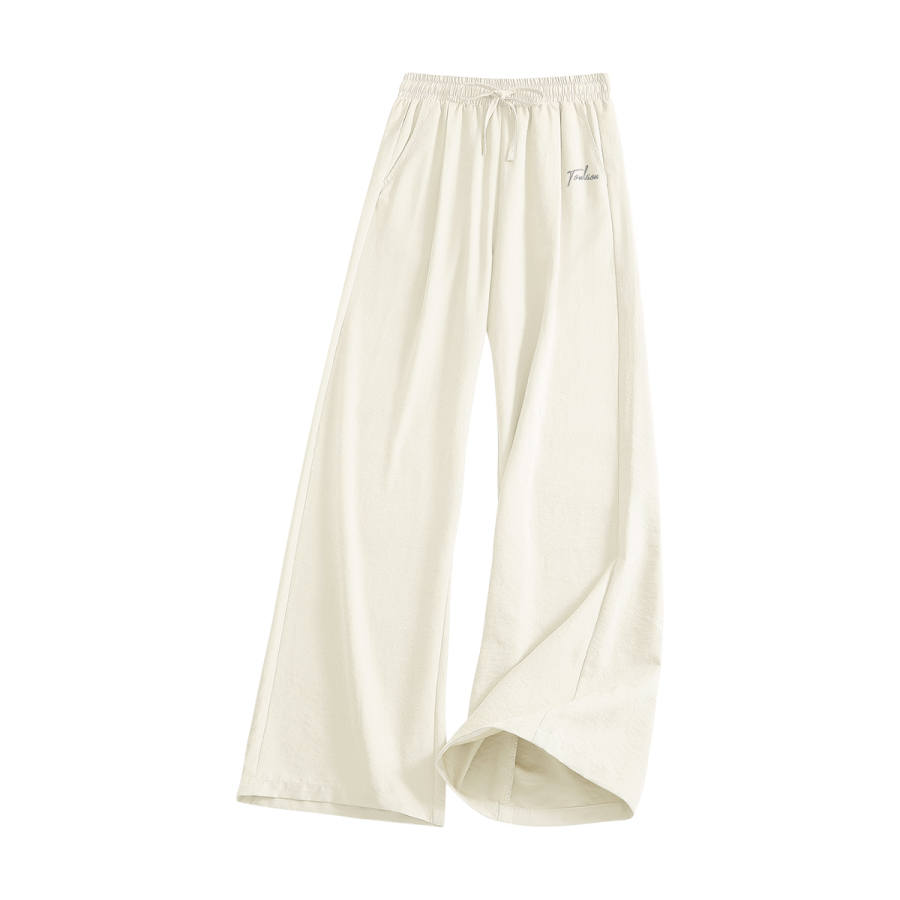 Tonlion Casual Pants Women's Thin Wide Leg Pants