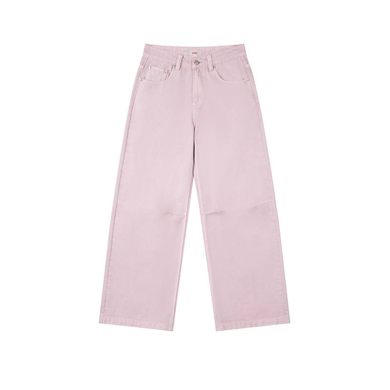 Kirsh Jeans Women's Denim Pink Moderate Wide Leg Pants