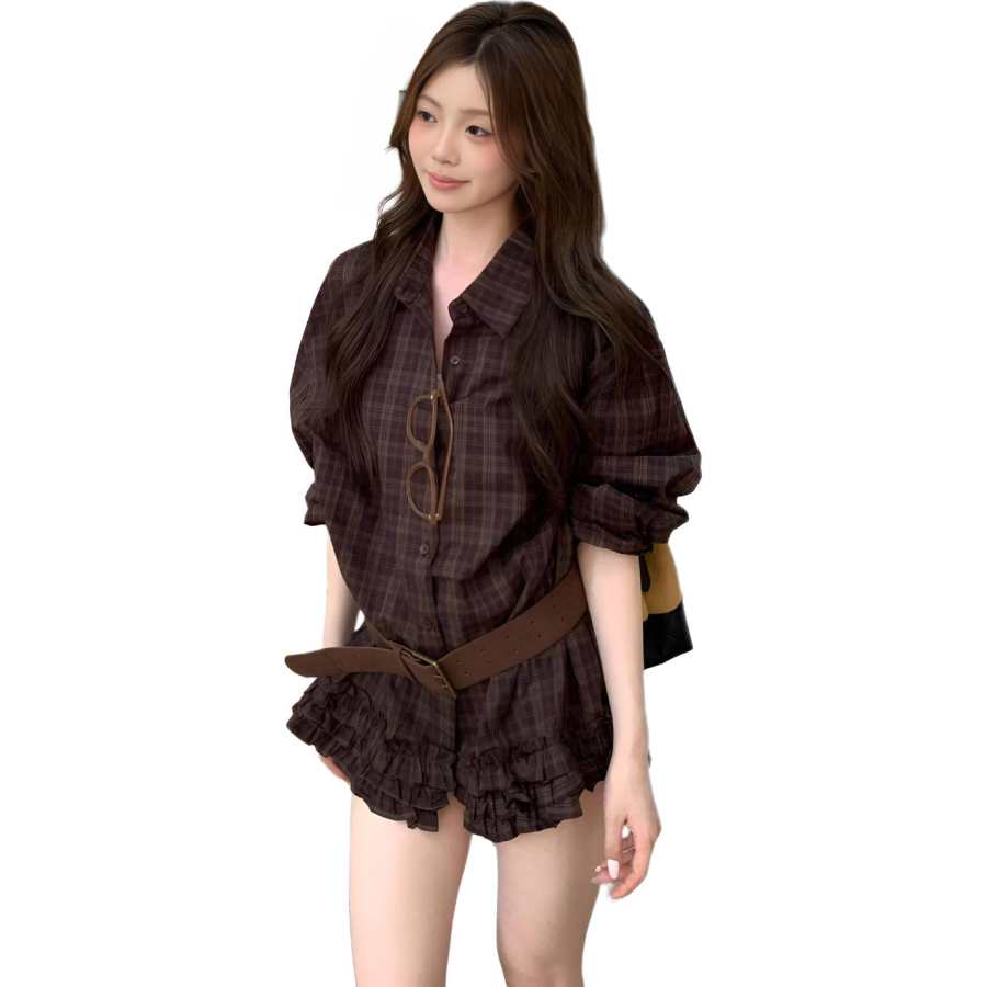 Cotton Gene Shirts Women's Image Color Lapel Moderate Other