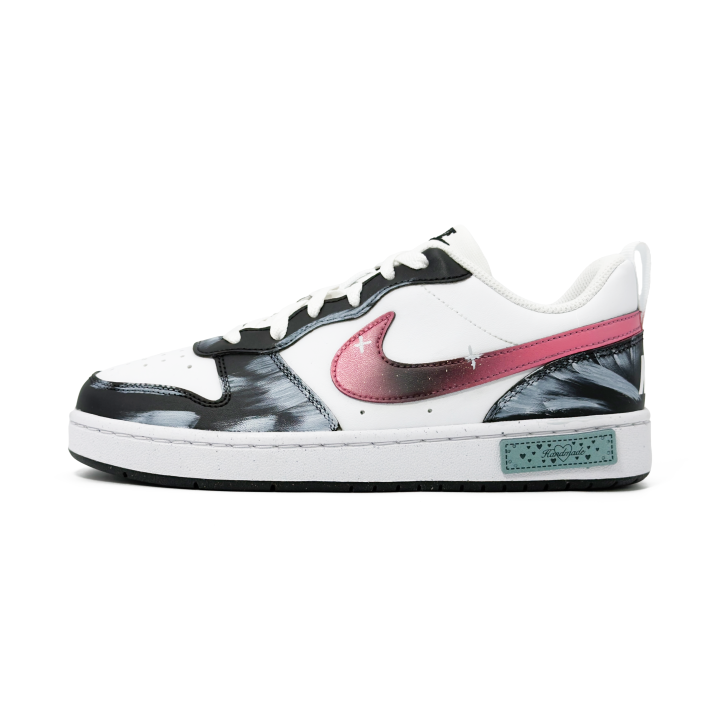 Nike Nike Court Borough Low top Kids' Skateboarding Shoes Black White Unisex