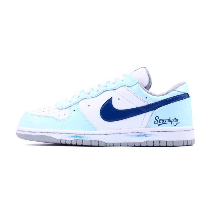 Nike Nike Big Ice Brew Blue, Summer Limited Synthetic Leather, Leather Slip Resistant Lightweight Height Increasing Low top