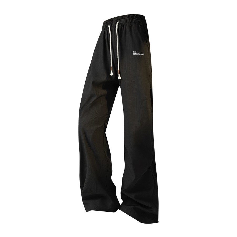 MIIOW Casual Pants Unisex Moderate Straight Fit Pants