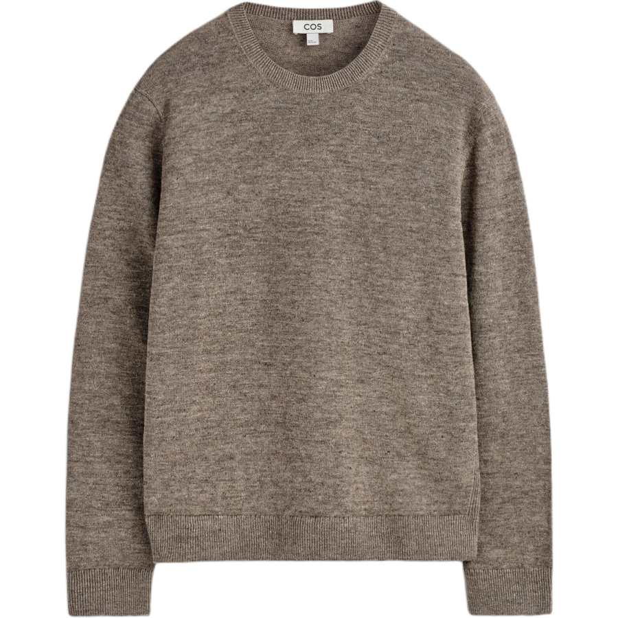 COS Knitwear Men's Taupe Crew Neck Moderate Other