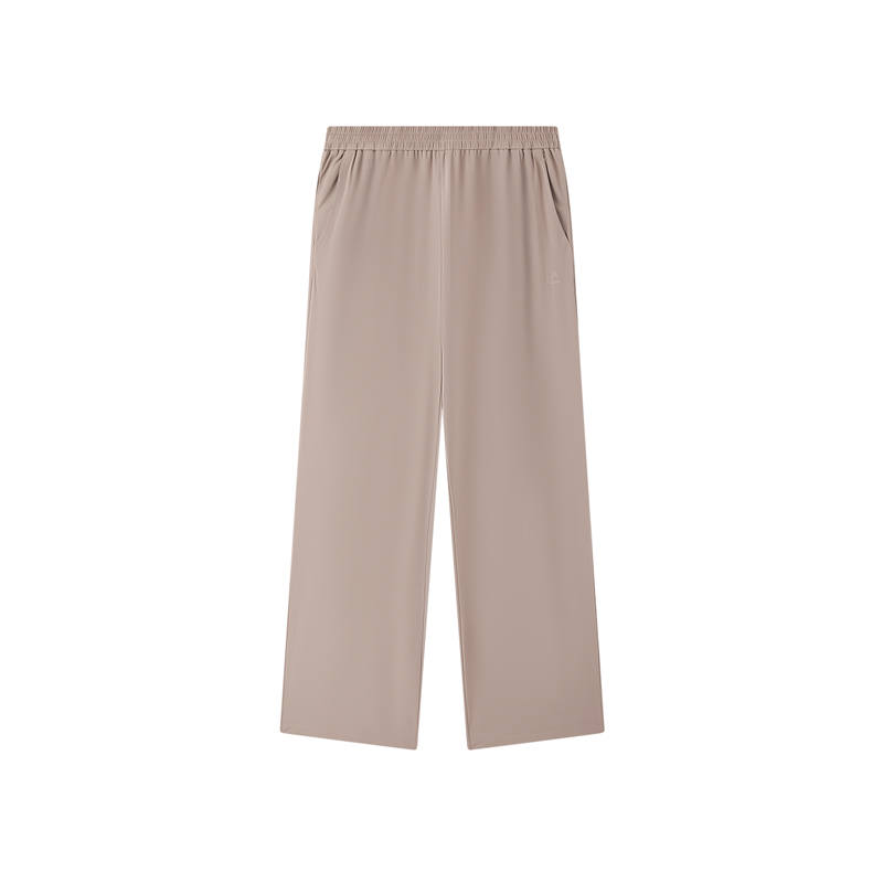 PEAK PEAK Knitted Sweatpants Women's Leather Brown