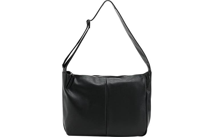 URBAN REVIVO Artificial Leather Crossbody Bags Regular Men's Black