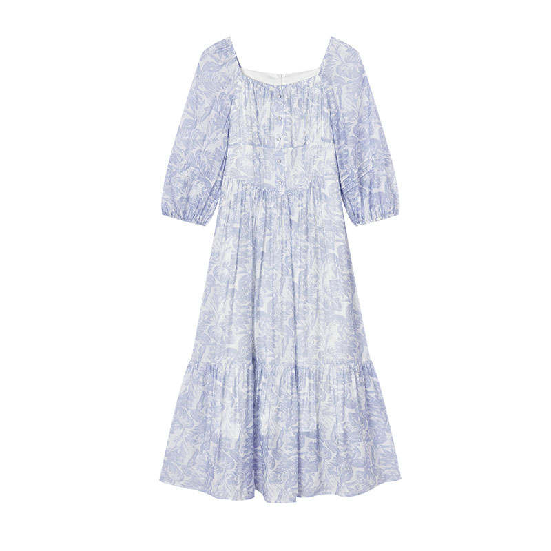 XIANGYING Short Sleeved Dress Women's