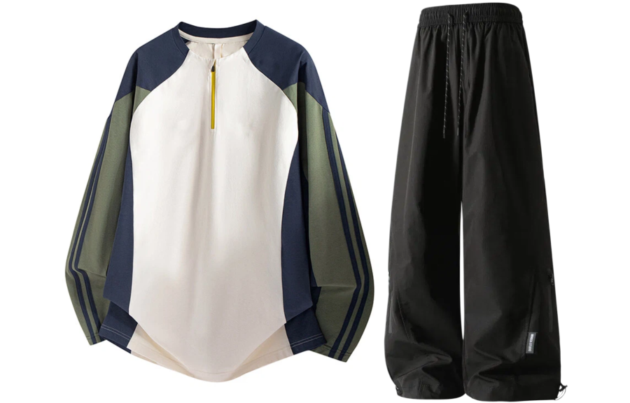 GWAF Casual Sportswear Unisex Henry Collar Moderate