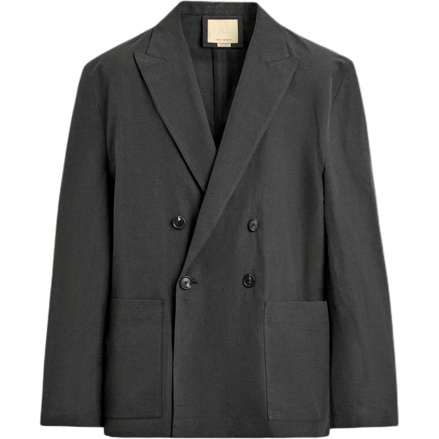 ZARA SS26 Business Suits Unisex Coal Gray Suit Collar Moderate