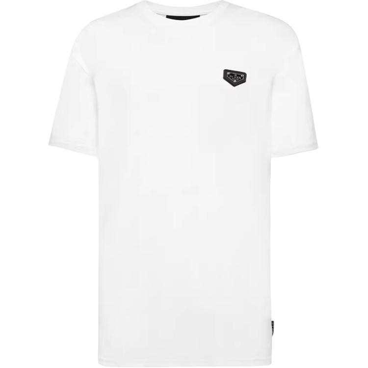PHILIPP PLEIN T Shirts Unisex White Crew Neck Moderate