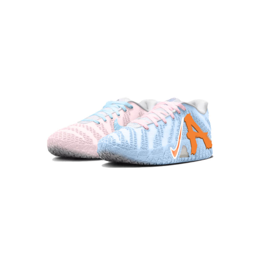 Nike Nike Ja Morant 3 Ice Pink Aurora Slip Resistant Low top Basketball Shoes Unisex Mismatched