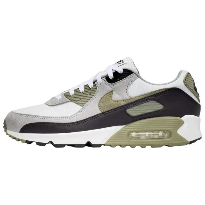 Nike Nike Air Max 90 Running Shoes Unisex White Gray Green