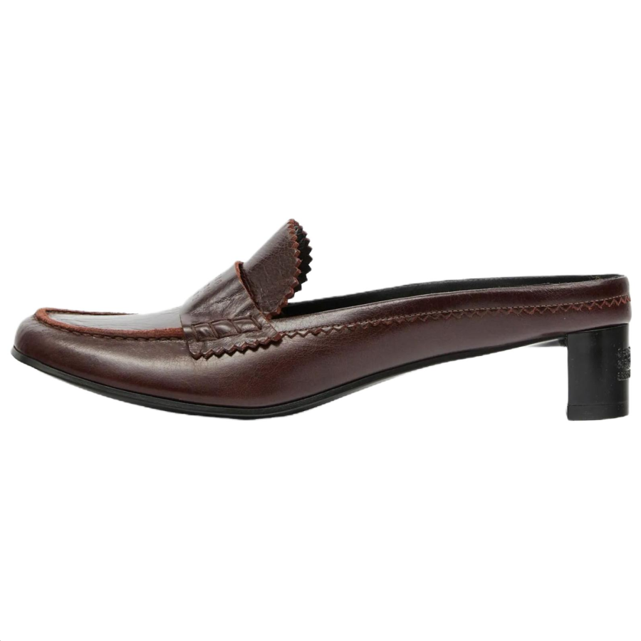 MM6 Maison Margiela Swing Toe Leather Loafers Women's