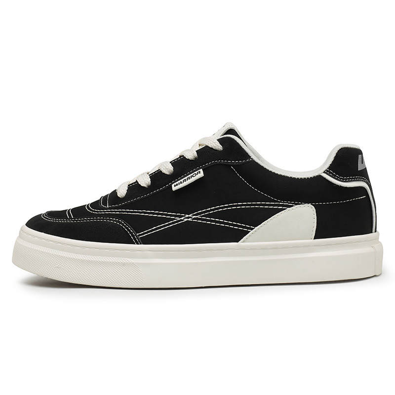 Warrior Skateboard Shoes Abrasion Resistant Lightweight Breathable Slip Resistant Low top Canvas Shoes Men's