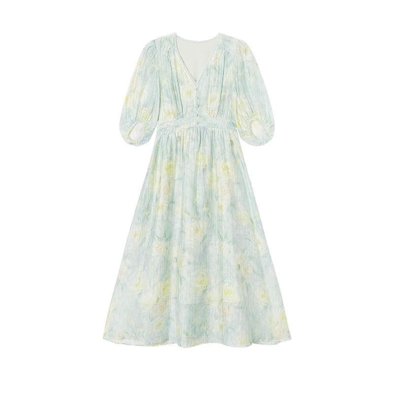 XIANGYING Short Sleeved Dress Women's