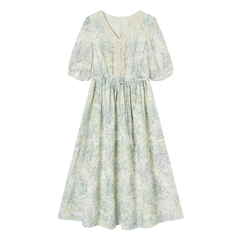XIANGYING Short Sleeved Dress Women's