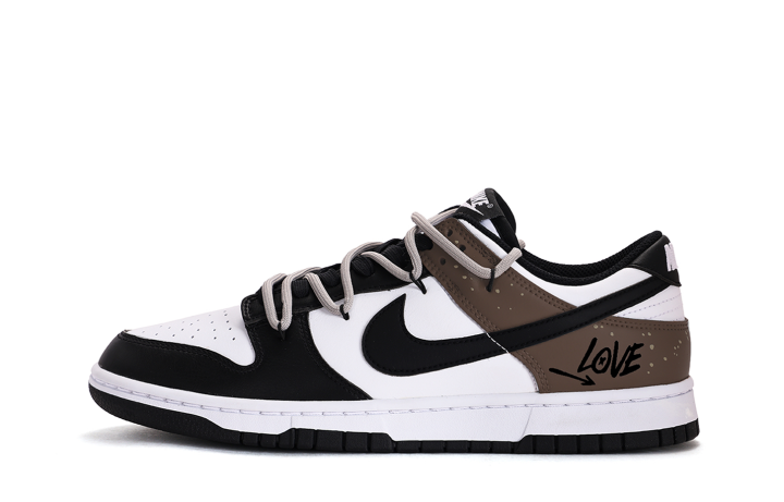 Nike Nike Dunk Coverage Abrasion Resistant Slip Resistant Low top Skateboard Shoes Unisex White Brown