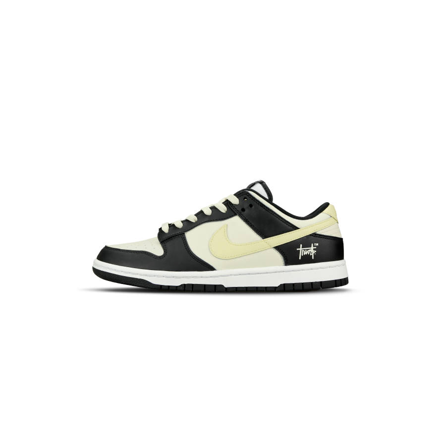 Nike Nike Dunk Abrasion Resistant Low top Skateboard Shoes Unisex Milk White Black