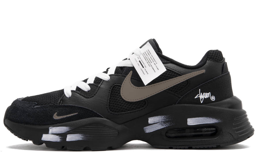 Nike Nike Air Max Fusion Low top Running Shoes Men's Black White Brown