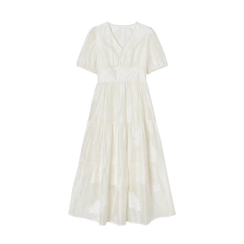 XIANGYING Short Sleeved Dress Women's